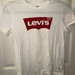 Levi's Classic White Tee with Red Graphic
